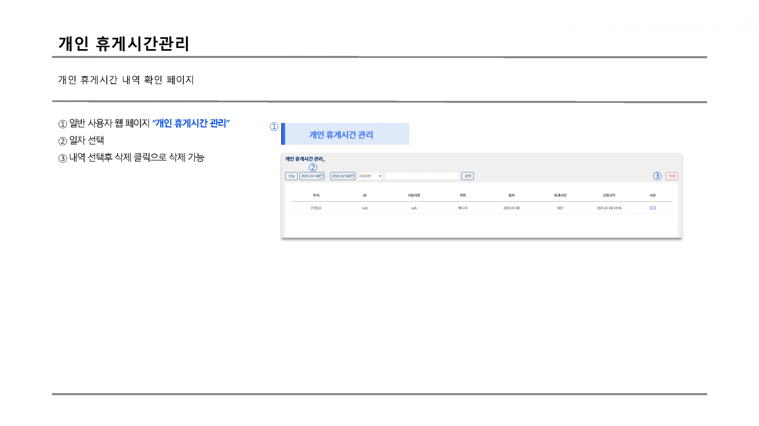 개인 휴게시간 관리 scaled