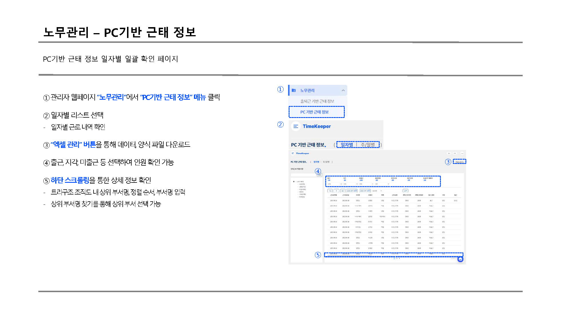 노무관리 PC기반1