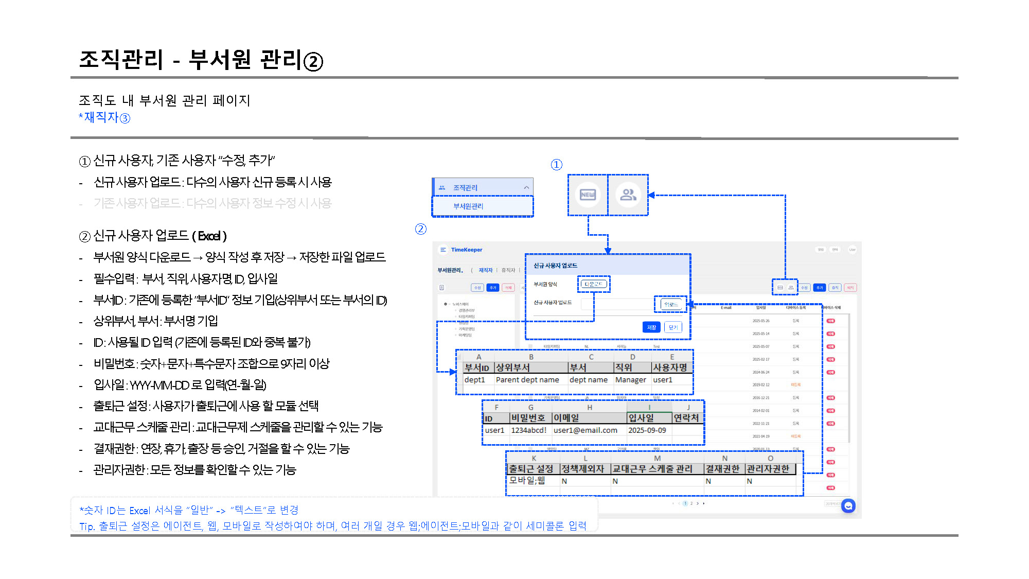 조직관리 부서원관리 재직3