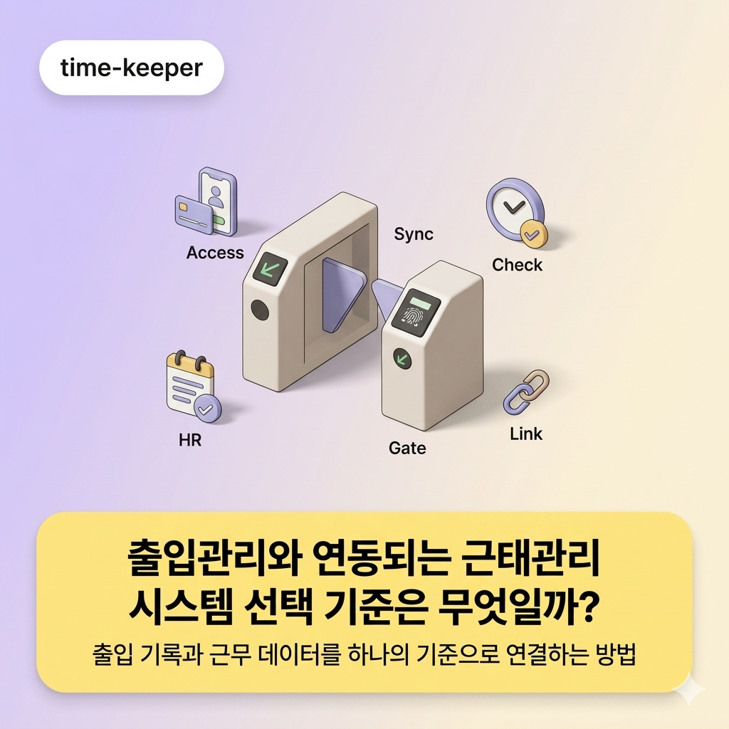 출입관리 연동 근태관리 시스템